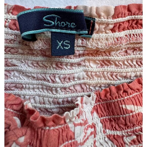 Shore Floral Smocked Crop Top Size XS - Picture 3 of 7